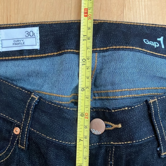 GAP Curve 30L bootcut dark denim tall long jeans - Picture 7 of 13